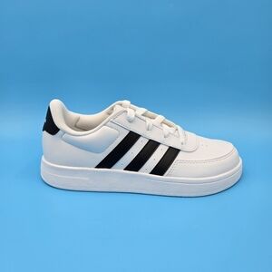 Adidas BREAKNET 2.0 Kids White and Black Sneakers HP8956